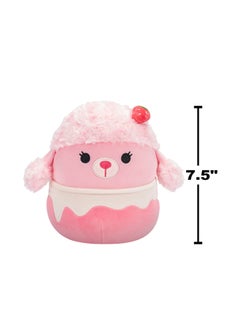 Squishmallows 7.5 inch Little Plush Doris Strawberry Milkshake Poodle Officially Licensed Kellytoy Plush Toy Colorful Soft Gift for Kids Girls & Boys Washable Squishy Stuff Toy Multicolor All Age  - Image 5