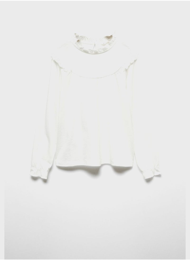 MANGO - Kids Ruffle Top - Image 1