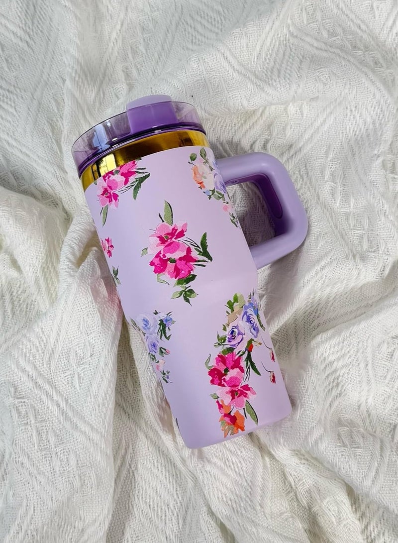 Stanley Quencher H2.0 Flow State Stainless Steel Vacuum Insulated Tumbler with Lid and Straw for Water, Iced Tea or Coffee, Smoothie and More, 14 oz , PURPLE - Image 4