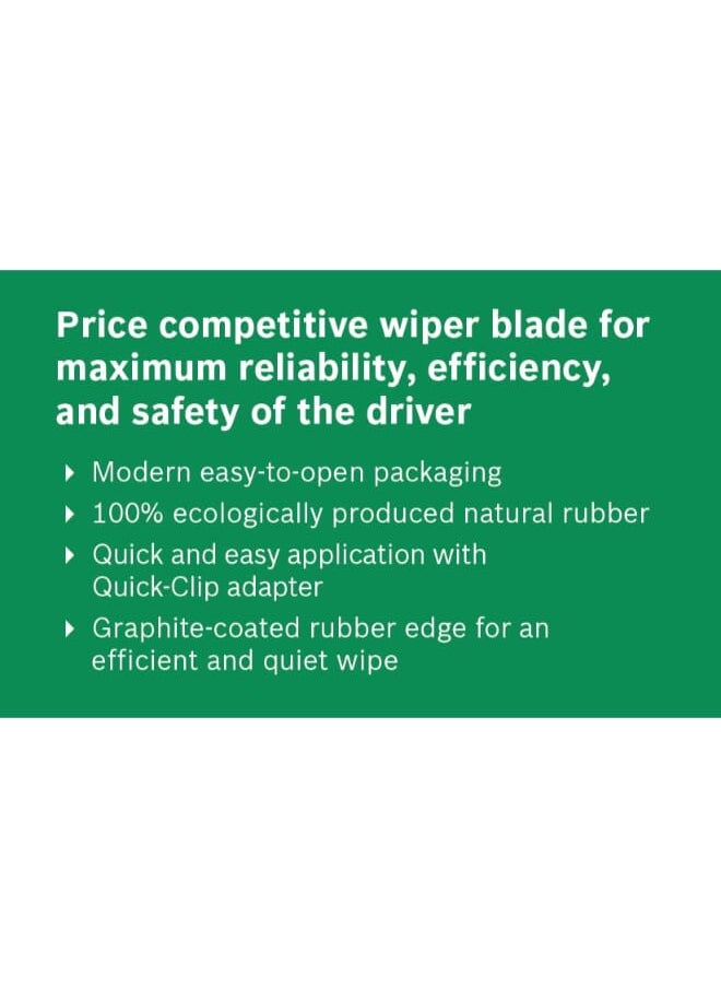 BOSCH - Eco 500UE U-Hook metal-bracket car wiper blade 20 Inch - Black - Image 1