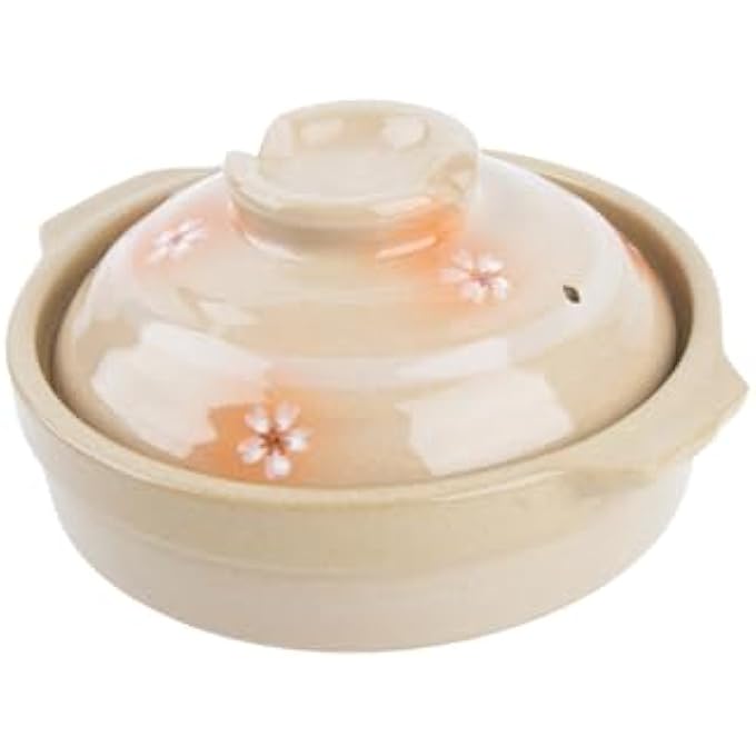 دايسو وعاء فخاري بنمط ياباني، بيج وأبيض، 17 سم - Image 2