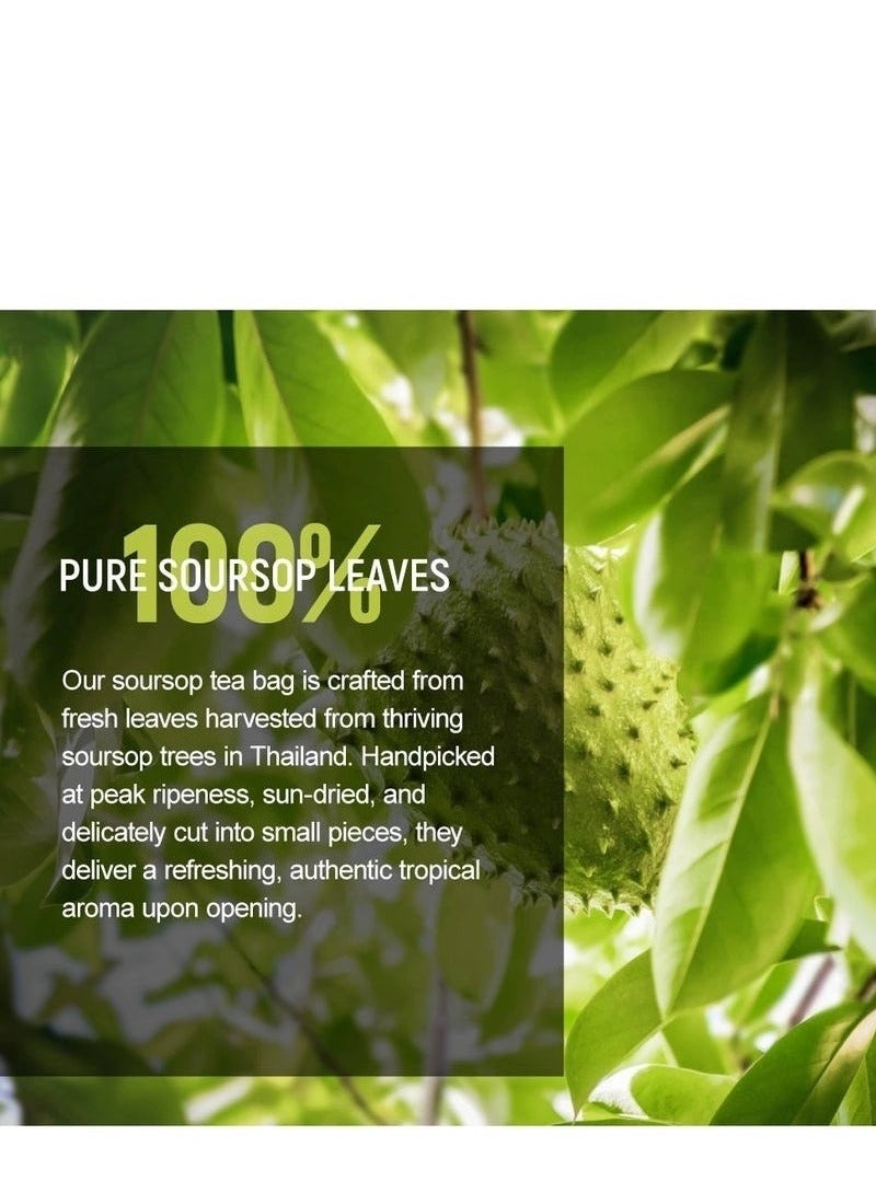 Original 100% Pure Soursop Graviola Leaves tea,Annona muricata - Guanabana - Premium Quality 100% Pure Leaf ,1.5g*20 tea bags - Image 5