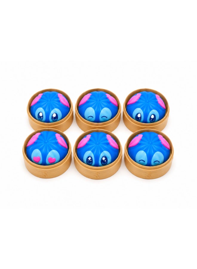 Toyland لعبة كعكة مريبة قطعة واحدة مع حاوية على طراز الخيزران | تصميم عشوائي مفاجئ متنوع | لعبة ضغط ناعمة بطيئة الارتفاع | لعبة جمع لتخفيف التوتر الحسية للأطفال | العمر 3 سنوات وما فوق - Image 4