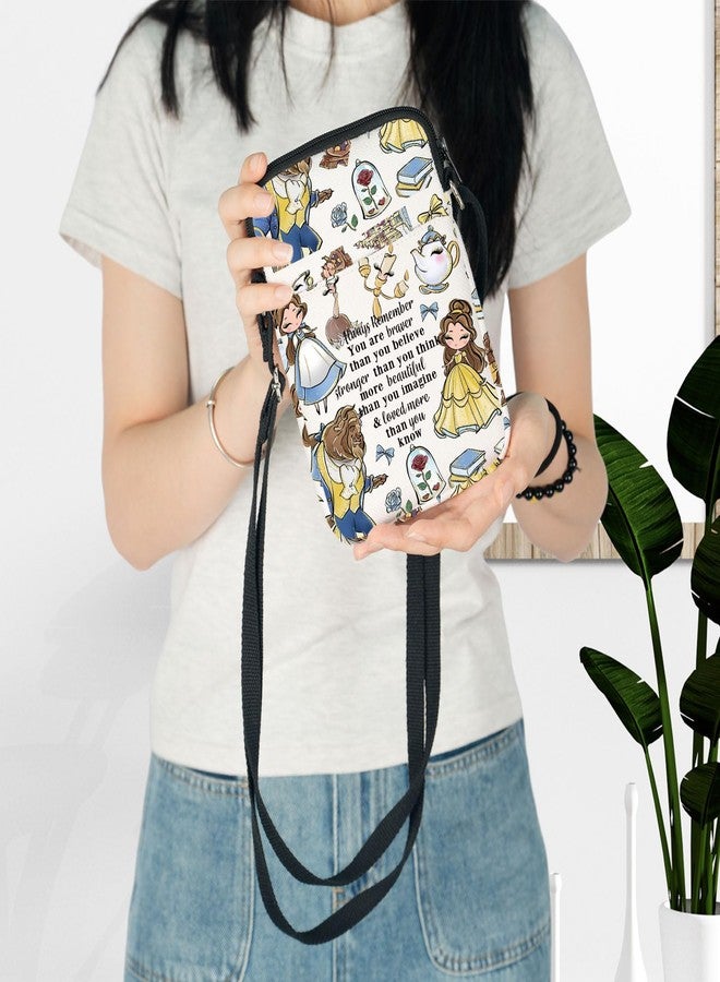 LEVLO Princess Crossbody Bag Fairy Tales Fans Gift Fairy Tales Shoulder Bag Cartoon Princess Merch (BATB C Bag) - Image 3