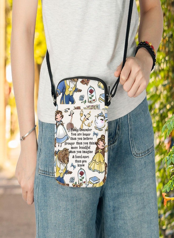 LEVLO Princess Crossbody Bag Fairy Tales Fans Gift Fairy Tales Shoulder Bag Cartoon Princess Merch (BATB C Bag) - Image 4