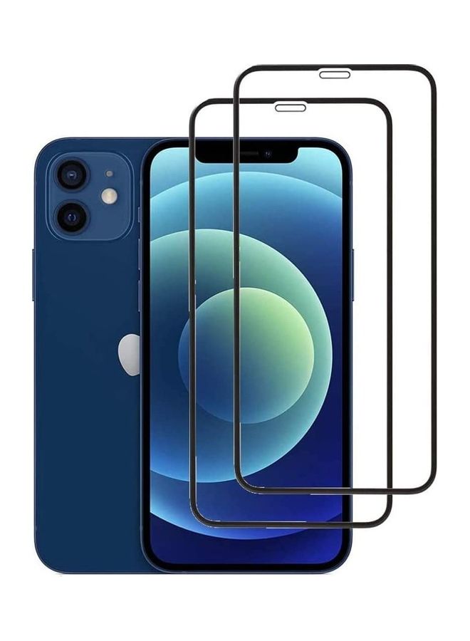 vesus 2-Pack 6D Tempered Glass Screen Protector For iPhone 12 Pro Max Clear