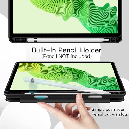 TGK Cover for Realme Pad 2 Cover Case 11.5 inch, Soft Flexible with Pencil Holder Trifold Flip Back Case for Realme Pad 2 Tablet Cover (Black) - Image 5