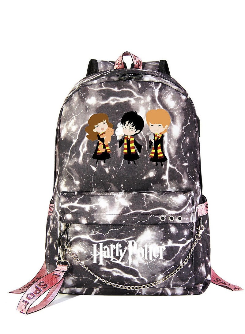 Harry Potter Cartoon Printed Backpack