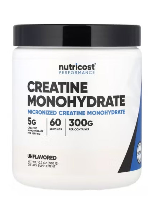 Nutricost Micronized Creatine Monohydrate Powder - Buy 1 Get 1 Free (Unflavored, 2x 300g, 120 Total Servings) - Image 2