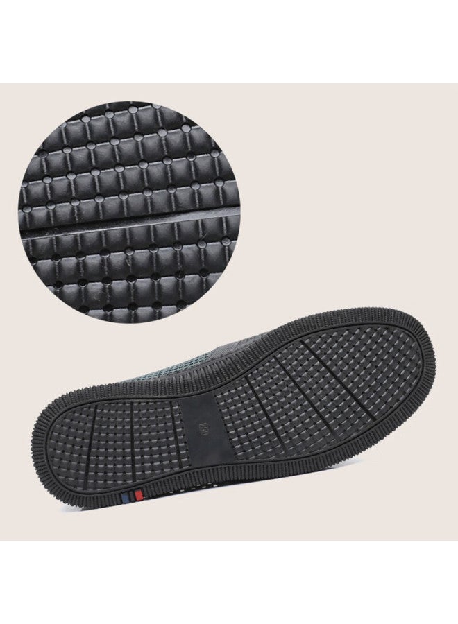 Anglerfish Ankang Breathable Old Beijing Cloth Shoes For Men, Mesh Shoes, Dad Shoes, Summer Mesh Shoes, Hollow-out Men's Shoes A1015 Gray 38 - Image 2