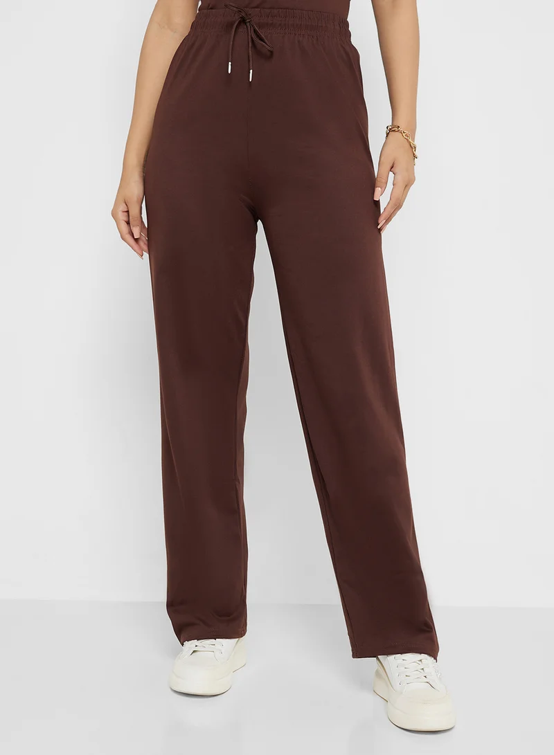 Ginger Fitted T-Shirt & Drawstring Pant Lounge Set