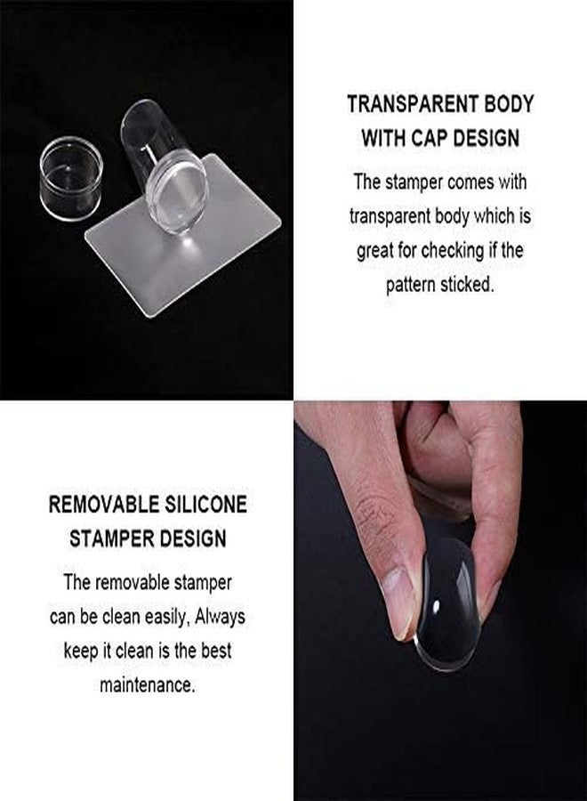 BEAUZY Transparent Nail Art Stamping Stamper Scraper Image Plate Manicure Print Tool DIY - Image 4