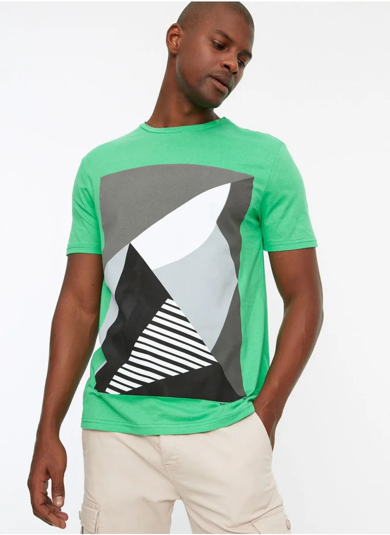 trendyol Graphic Crew Neck T-Shirt