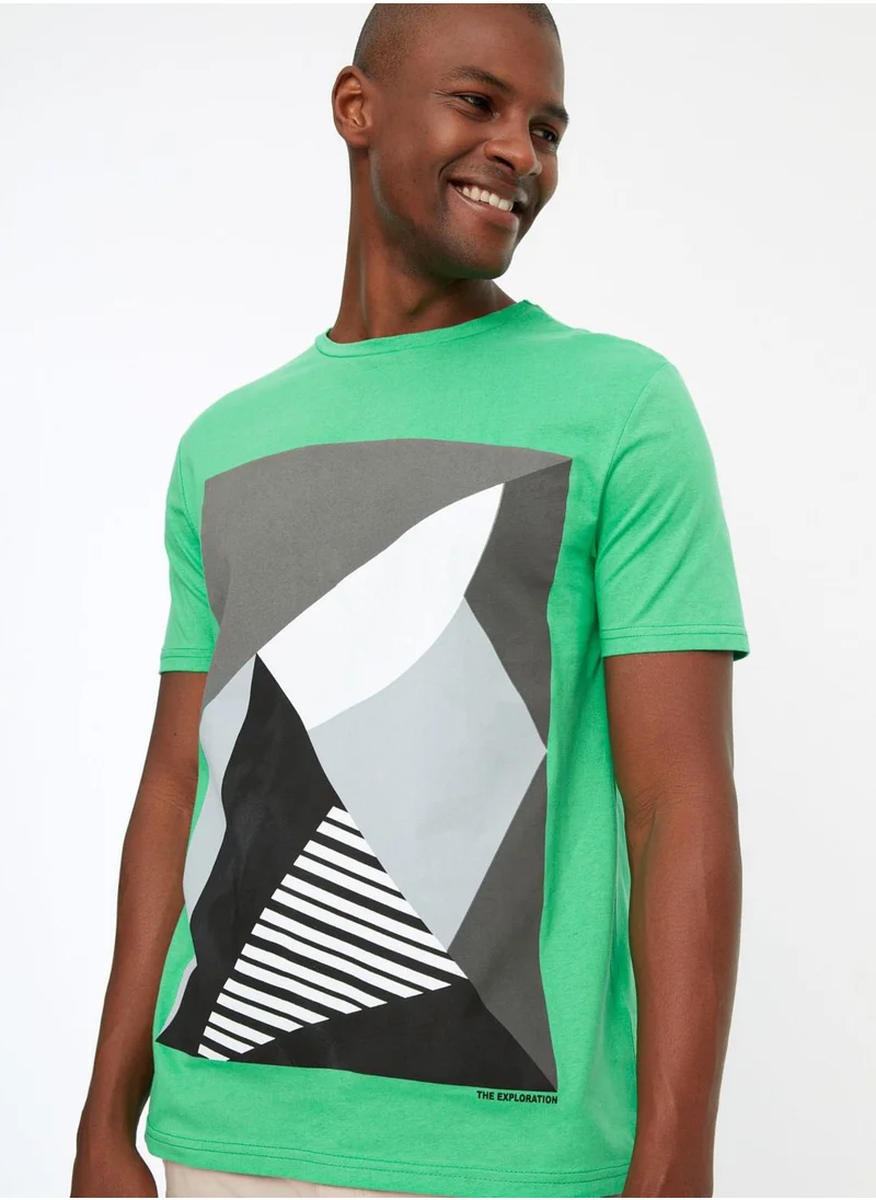 trendyol Graphic Crew Neck T-Shirt