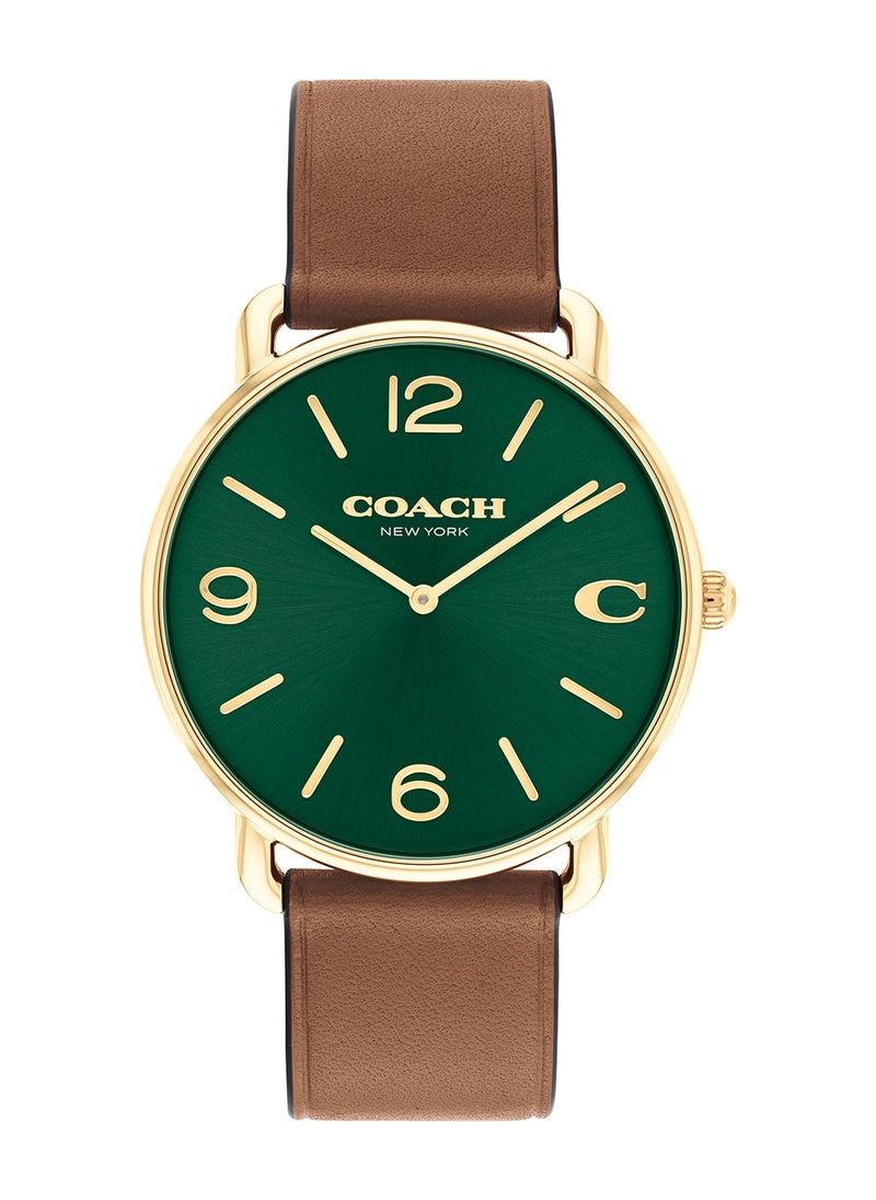 COACH Round Analog Men's Green Case Wrist Watch - 14602698  - Image 1