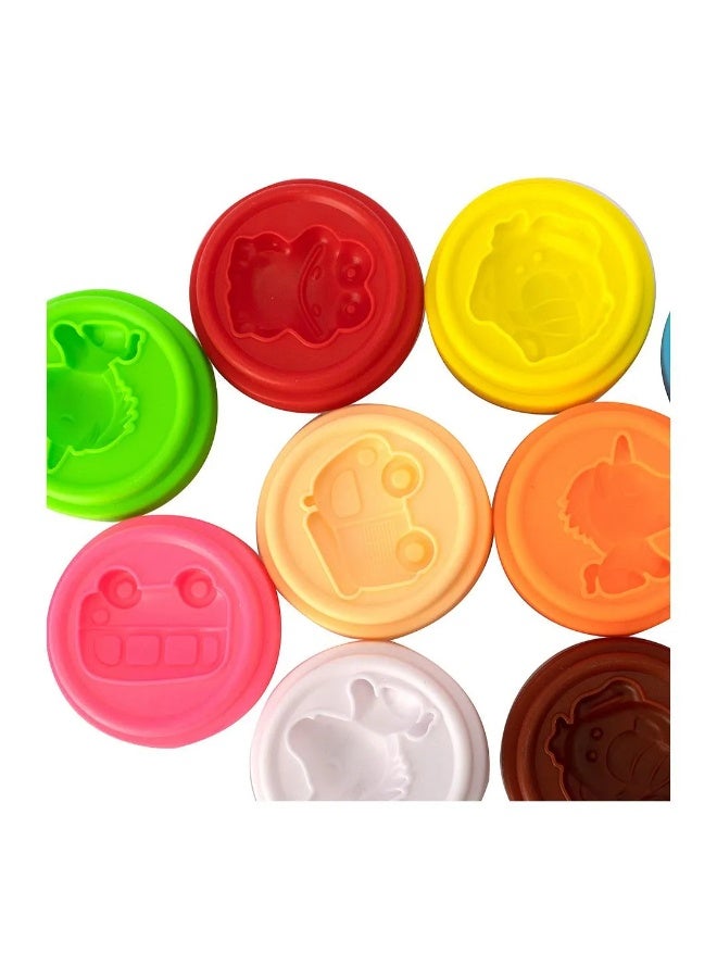 ماجيك دو طقم طين سحري للأطفال – مجموعة عجين ملونة 10 قطع، تعزز الخيال والتمييز اللوني، لعمر 3 سنوات فأكثر - Image 2