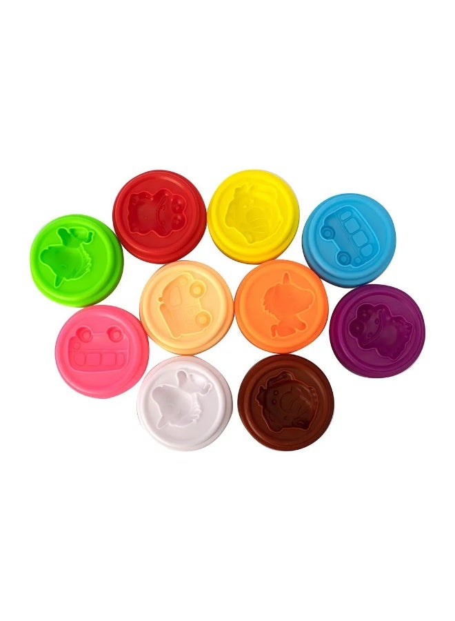 ماجيك دو طقم طين سحري للأطفال – مجموعة عجين ملونة 10 قطع، تعزز الخيال والتمييز اللوني، لعمر 3 سنوات فأكثر - Image 4