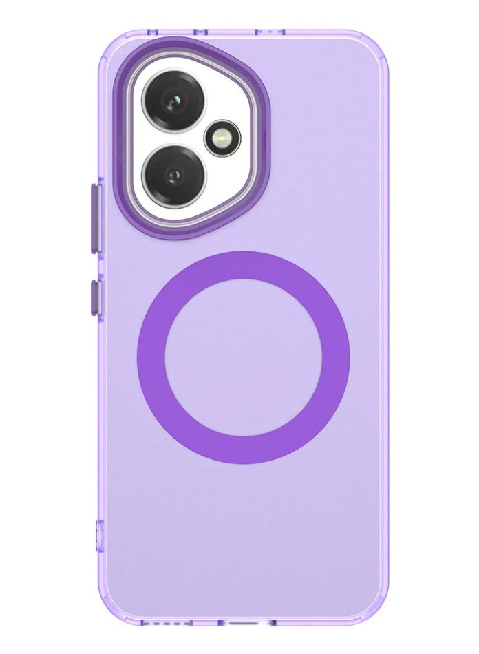 general Magnetic for Honor 400 Case: 【Compatible with MagSafe】 Translucent Matte Shockproof Phone Cover - Honor 400 Slim Thin Yet Military Grade Drop Proof Silicone Bumper Case