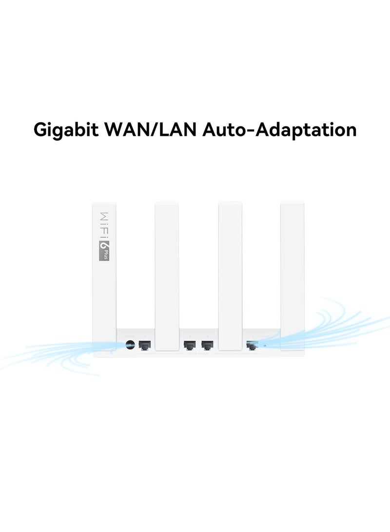 HUAWEI WiFi AX3 128MB+128MB White 3Gbps, Quad-core, Wi-Fi 6 Plus Revolution, Share, HomeSec, faster & more efficient Wi-Fi, High-Speed, Effortless Connection (53030DNK) White - Image 5
