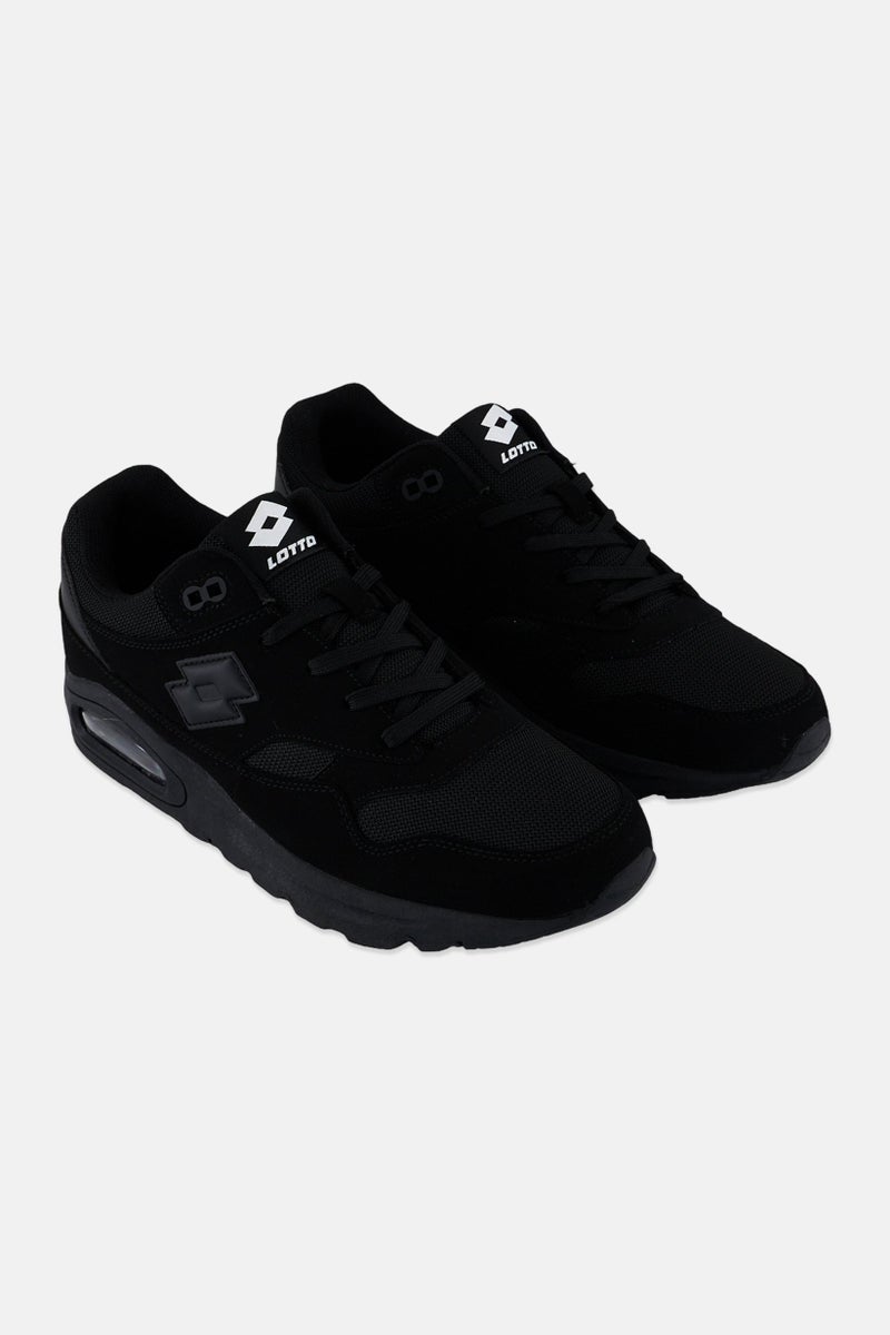 LOTTO Men Six Lace Up Running Shoes, Black  - Image 1