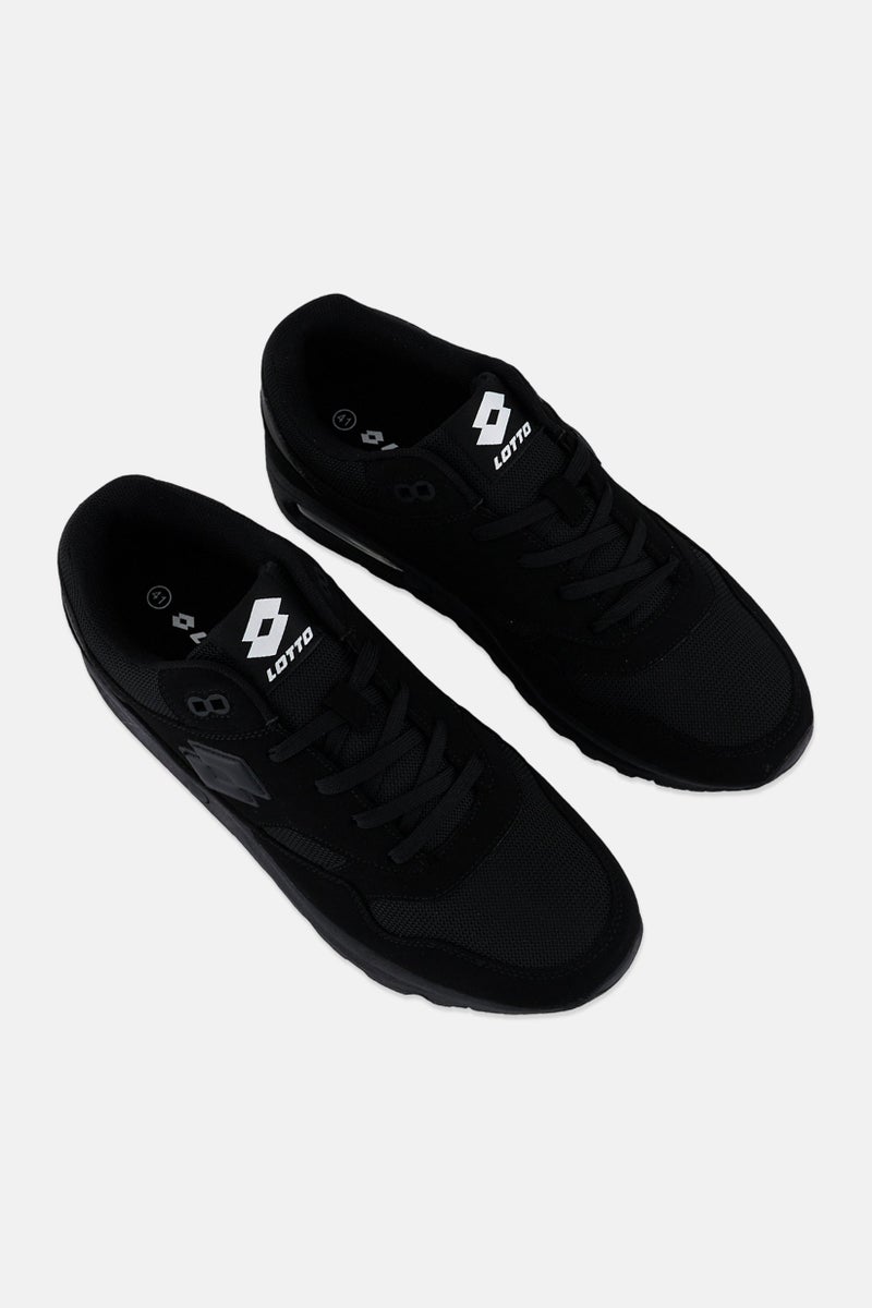 LOTTO Men Six Lace Up Running Shoes, Black  - Image 2