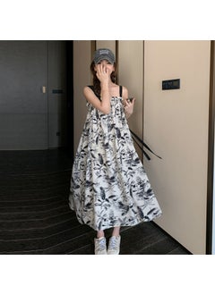 Floral Print Maxi Sundress Beach Casual 2024 Picture Color