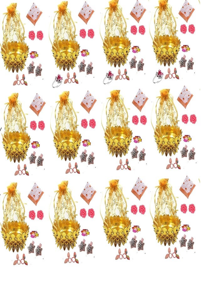 MPK Perfect small Potli Combo kanya pujan gifts set For Kids Kids Birthday Return Gifts Party Girls/kanjak gifts for girls/Navratri Return Gifts pack of 12 combo set - Image 1