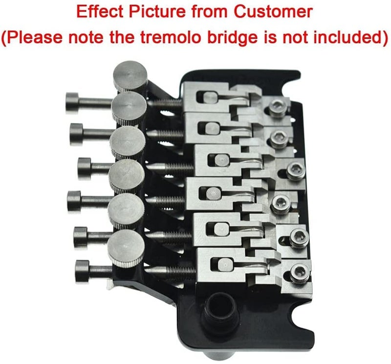KAISH Guitar Stainless Steel Double Locking Tremolo Bridge Saddles and Screws for Floyd Rose Tremolos - Image 4