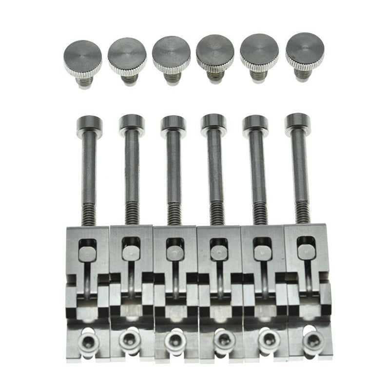 KAISH Guitar Stainless Steel Double Locking Tremolo Bridge Saddles and Screws for Floyd Rose Tremolos - Image 1