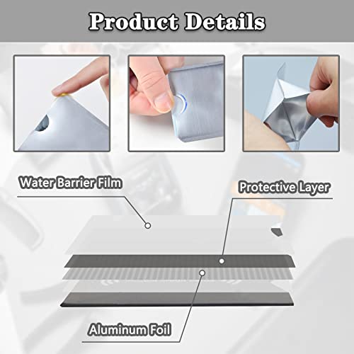 PUSNMI RFID Blocking Card Holder - Credit and Identity Card Protector for Theft Protection - 10 Pack Secure Sleeves for ID, Debit Cards in Pocket - Image 3