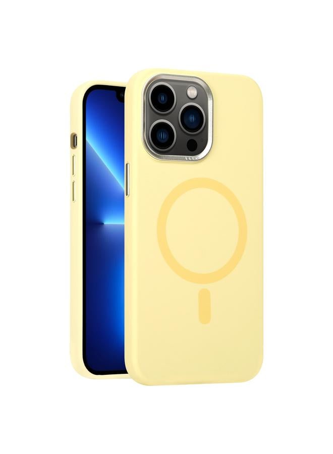 زبون جراب لهاتف iPhone 13 Pro بإطار معدني وعدسات من السيليكون السائل MagSafe - Image 1