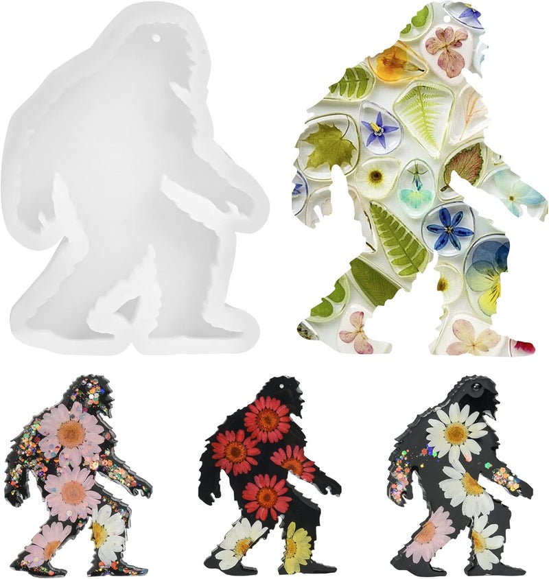 dooda Christmas Molds Silicone Epoxy Resin Molds, Gorilla King Kong Silicone, Resin Keychain, Car Decoration, Halloween Ornament, Epoxy DIY Craft Gift - Image 1