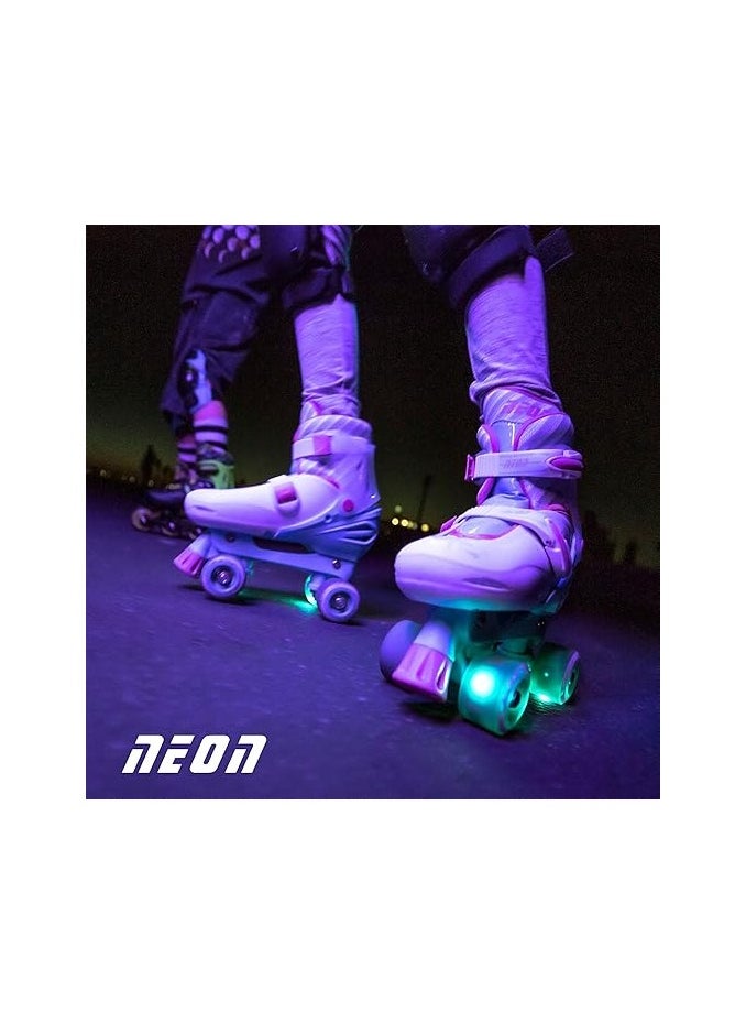 Yvolution - Quad and Inline Skates Neon Combo 2-in-1 Skates for Kids with LED Wheels - Image 1