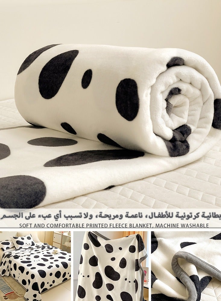 نامالو بطانية ناعمة من قطعة واحدة - مناسبة للأسرة والأرائك في جميع المواسم والمناسبات المتعددة، قابلة للغسل في الغسالة، بطانية خفيفة الوزن متعددة الوظائف، ديكور منزلي بألوان مختلطة، بطانية سرير، بطانية مكتب، بطانية كرتونية، بطانية أطفال، نسيج بوليستر ناعم - Image 1