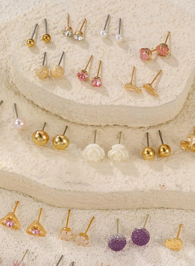 تايك تو Set of 30 - Stud and Dangle Earrings