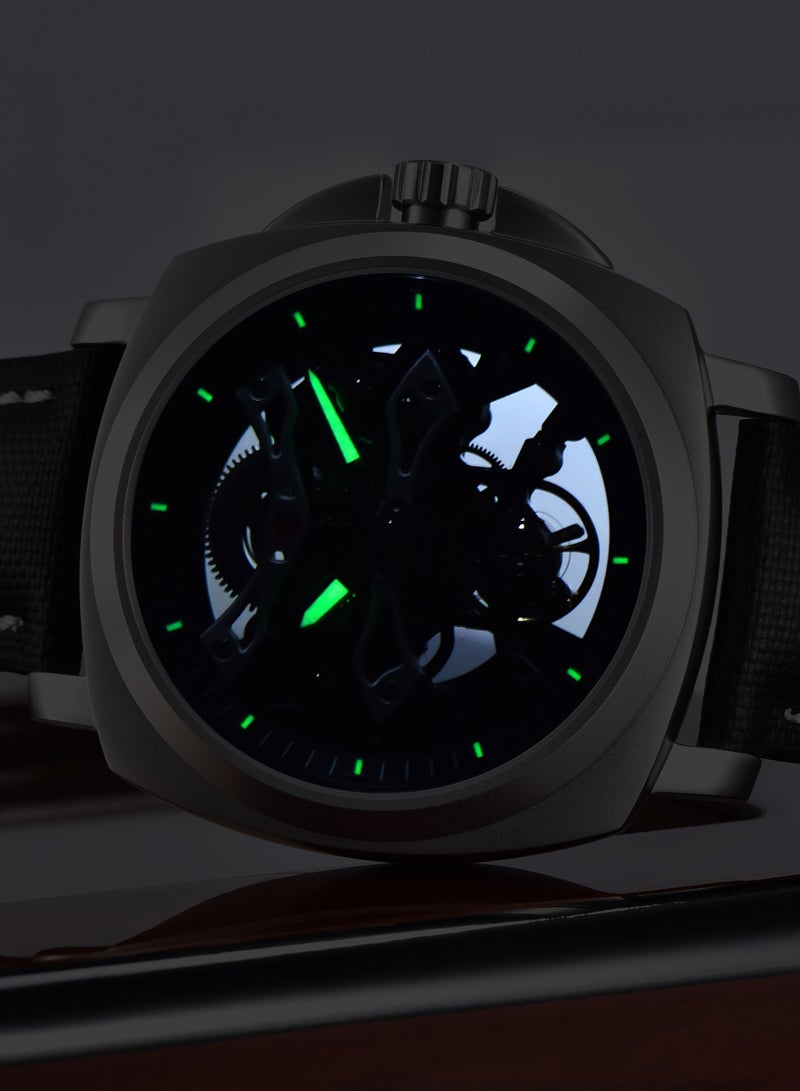 PAGANI DESIGN Automatic Mechanical Men's Watches, Hollow Dial Design, Luminous Hands, Waterproof, Nylon Strap, Fashionable And Versatile, PD-YS017 - Image 2