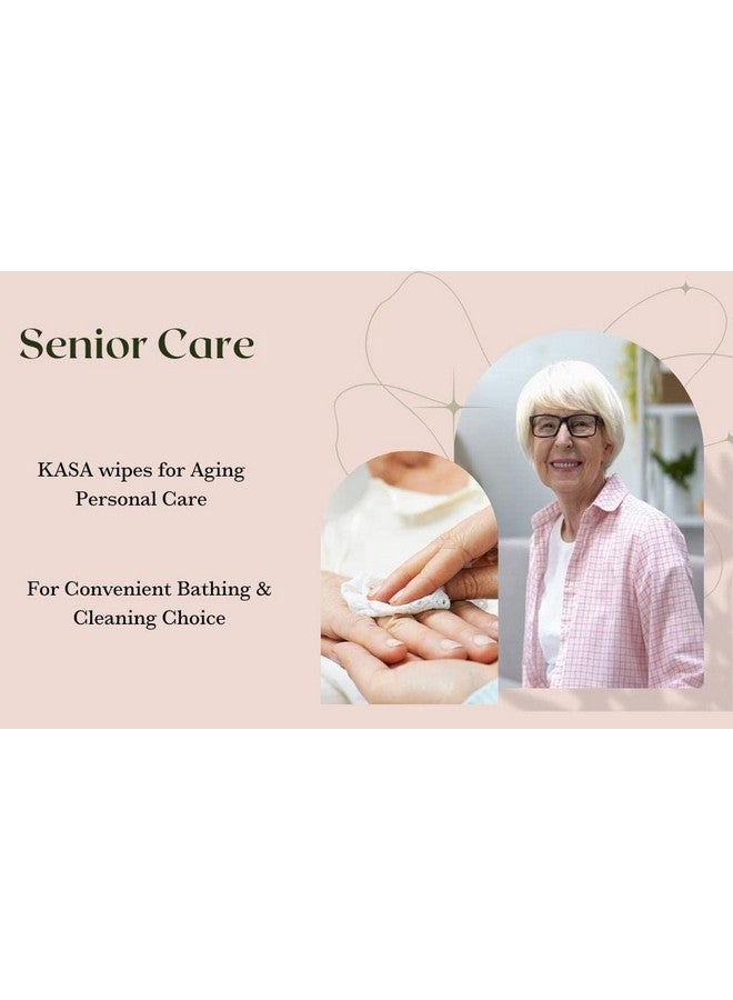 Kasa Premium Disposable Dry Wipes 8X8: Your All-In-One Wipe Solution For Face Cleaning, Baby Care And Elderly Comfort !. 2 Pack - 100 Wipes - Image 4