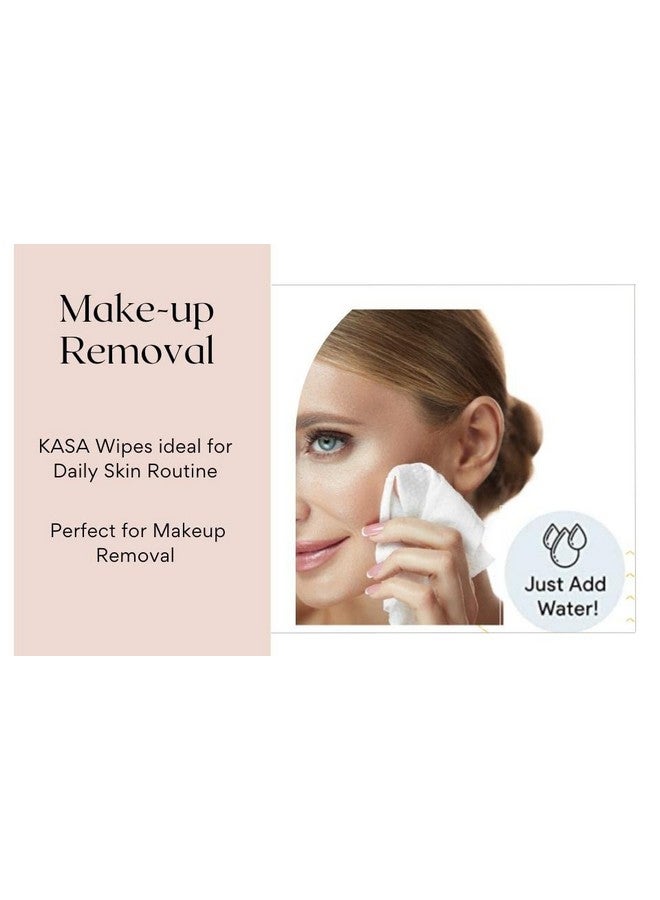 Kasa Premium Disposable Dry Wipes 8X8: Your All-In-One Wipe Solution For Face Cleaning, Baby Care And Elderly Comfort !. 2 Pack - 100 Wipes - Image 5