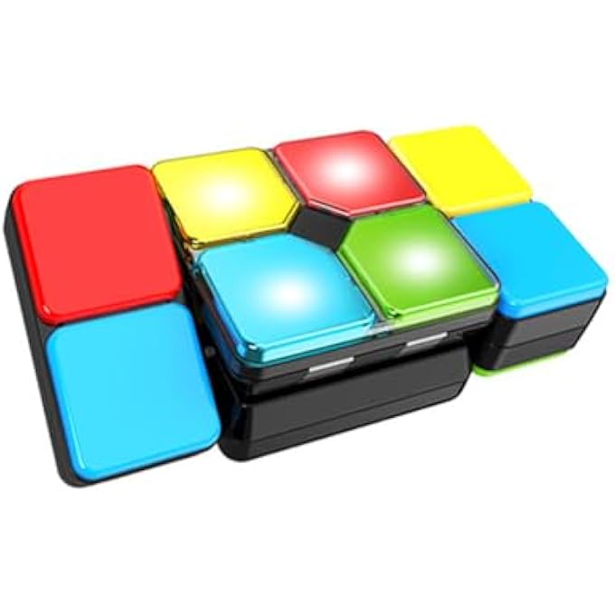 LIGHT UP MEMORY GAME FOR KIDS  ELECTRONIC MUSICAL REACTION & LED MEMORY PUZZLE GAME | MAGIC CUBE STYLE EDUCATIONAL BRAIN TRAINING TOY FOR BOYS & GIRLS AGES 612, FUN TRAVEL-FRIENDLY GIFT - Image 5