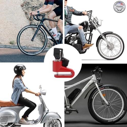 Yobbo Universal Bike Disc Brake Lock, Bicycle Anti Theft Wheel Disk Locks, Motorcycle, Anti Rust Lock Bike Locker for Two Wheeler, Bike Safety Accessories (Random Colour) - Image 5