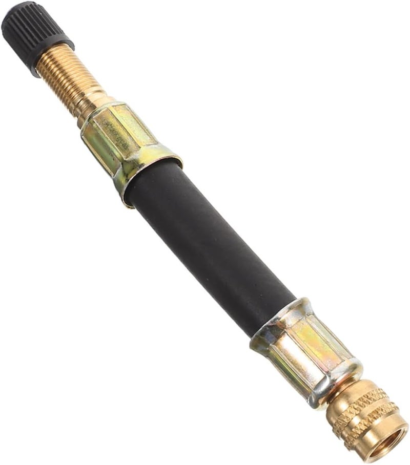 ULTECHNOVO Dual Wheel Inner Tube Extension Tube Flexible Valve Stem Adaptor Compatible Tire Valve Air Hoses - Image 1