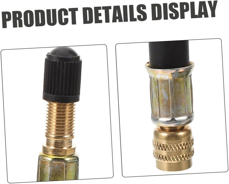 ULTECHNOVO Dual Wheel Inner Tube Extension Tube Flexible Valve Stem Adaptor Compatible Tire Valve Air Hoses - Image 5