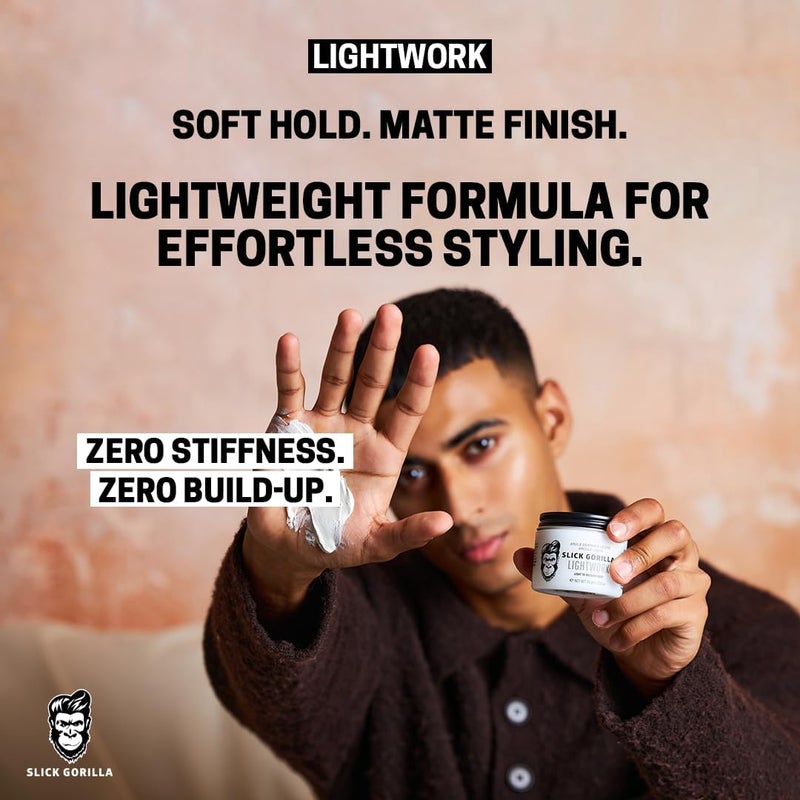 Slick Gorilla Lightwork Hair Styling Clay 2.5 oz - Image 5