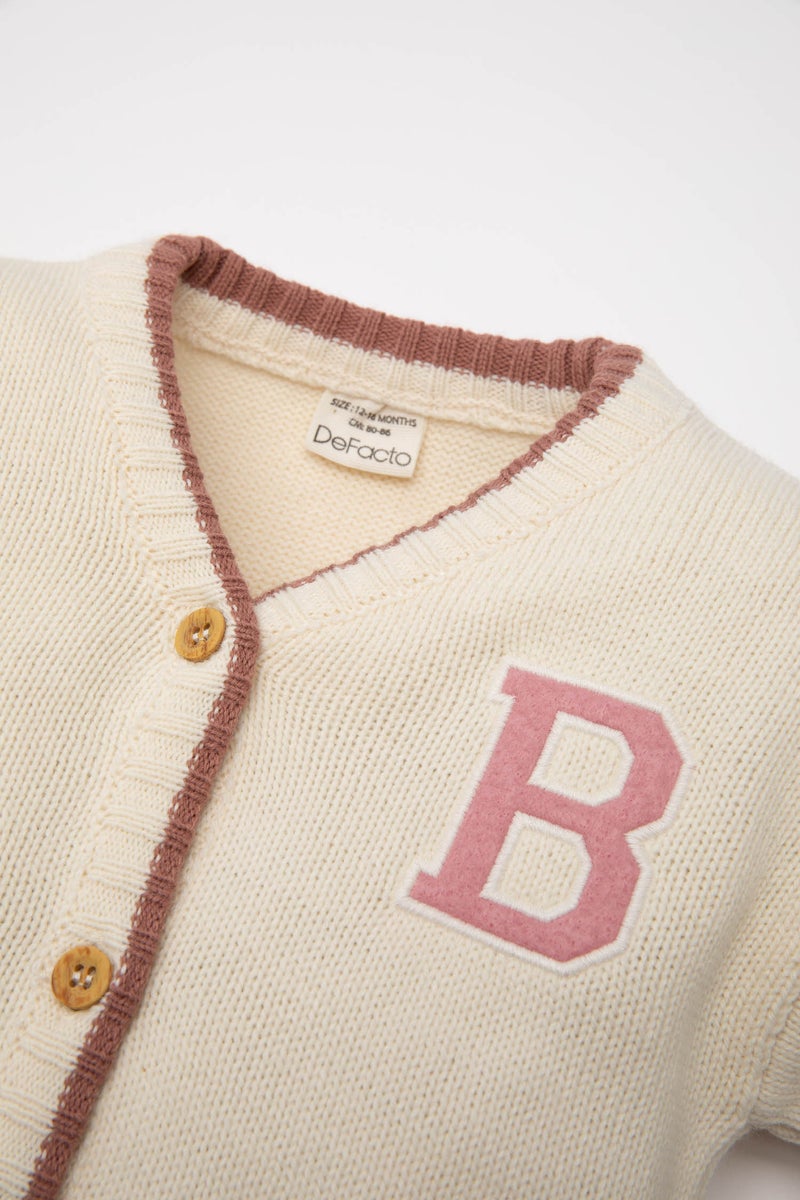 DeFacto BabyGirl Regular Fit V-Neck Cardigan - Image 4