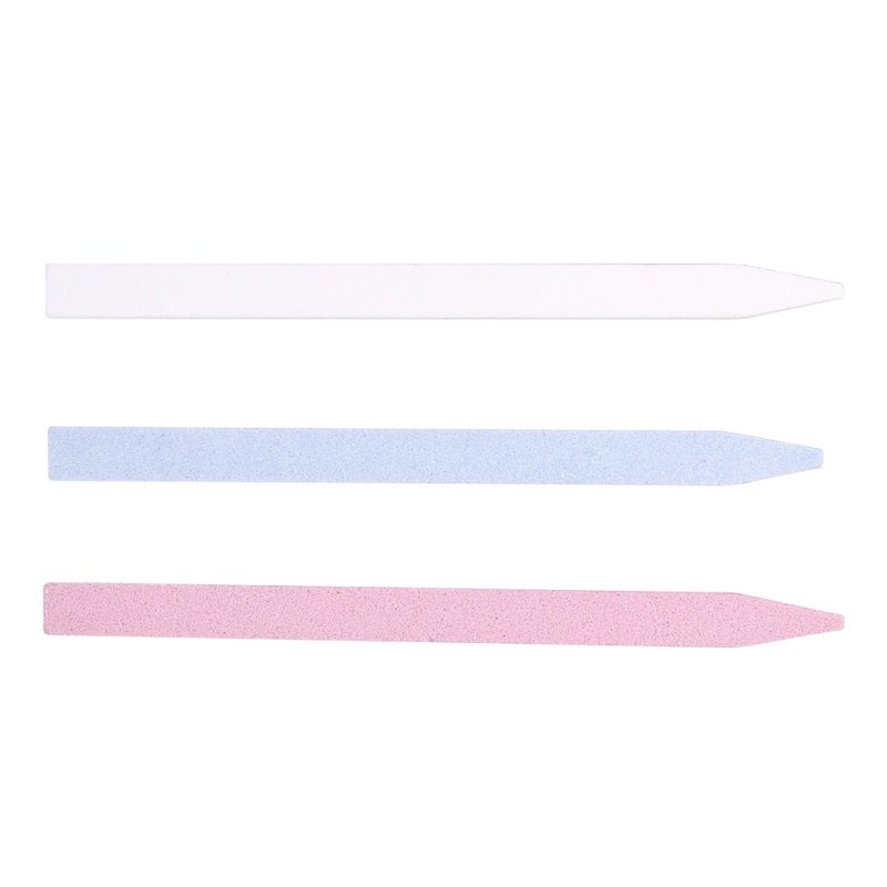 Set Of 4Pcs Quartz Cuticle Remover Trimmer Buffer Stone Sanding Pen Dead Skin Pusher Trimmer Manicure Pedicure Pen Nail File Nail Art Tool - Image 1