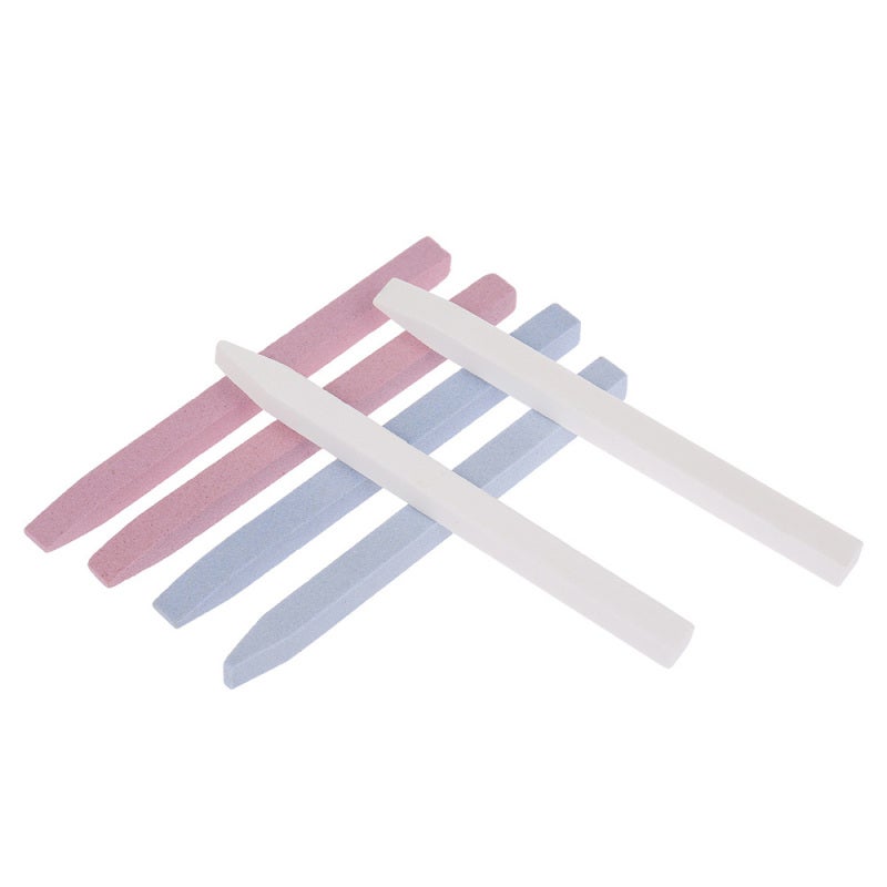 Set Of 4Pcs Quartz Cuticle Remover Trimmer Buffer Stone Sanding Pen Dead Skin Pusher Trimmer Manicure Pedicure Pen Nail File Nail Art Tool - Image 3