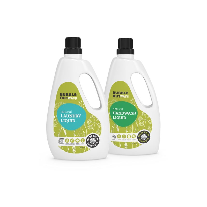 BubbleNut Wash Laundry Detergent Liquid (1000 ml) - Natural, Organic, Baby safe, Soap nuts based, Sensitive Skin, Hypoallergenic, Ecofriendly, Biodegradable, Gentle Fabric wash (Combo3) - Image 3