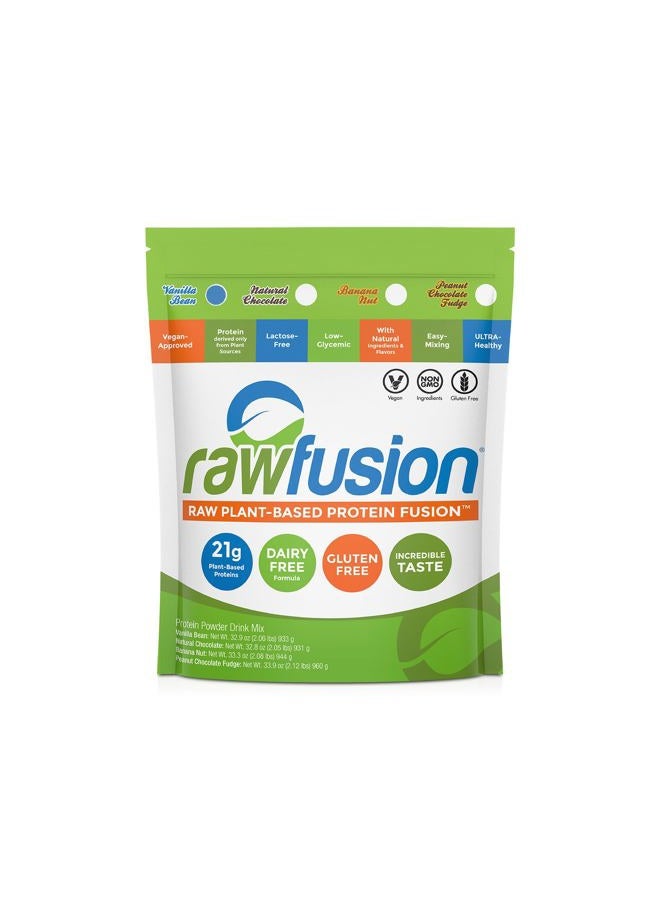 SAN Nutrition RawFusion Plant Protein Powder, Vanilla Bean, 32.9 Ounce - Image 1