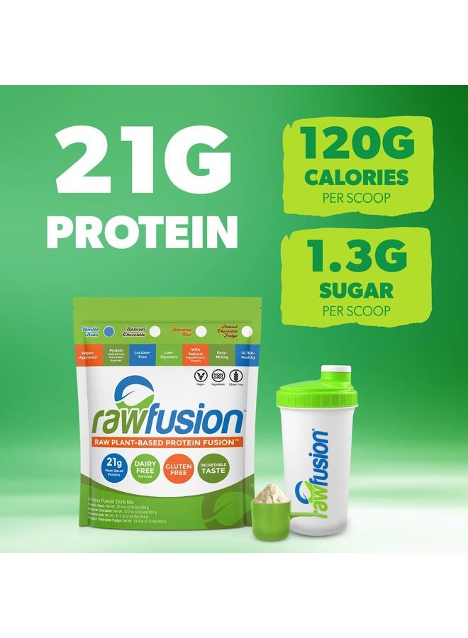 SAN Nutrition RawFusion Plant Protein Powder, Vanilla Bean, 32.9 Ounce - Image 3