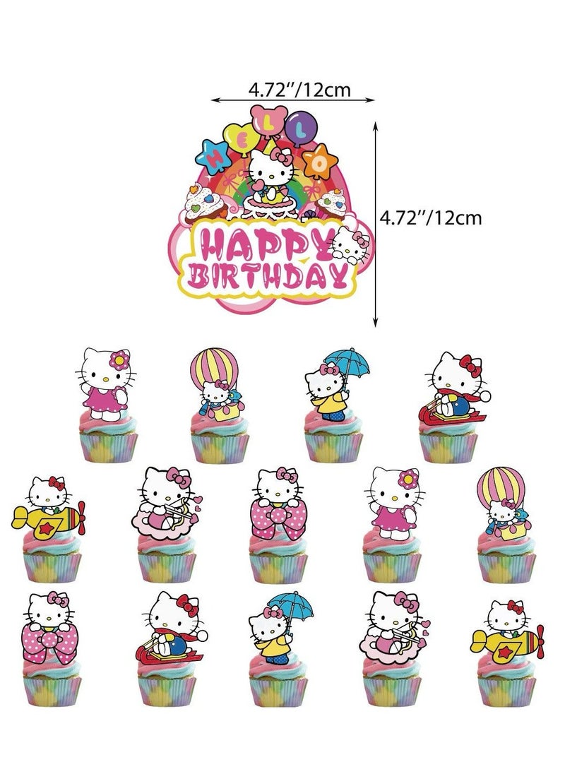 Brain Giggles - BrainGiggles Hello Kitty Themed Birthday Party Decoration Set - 50pcs - Image 1